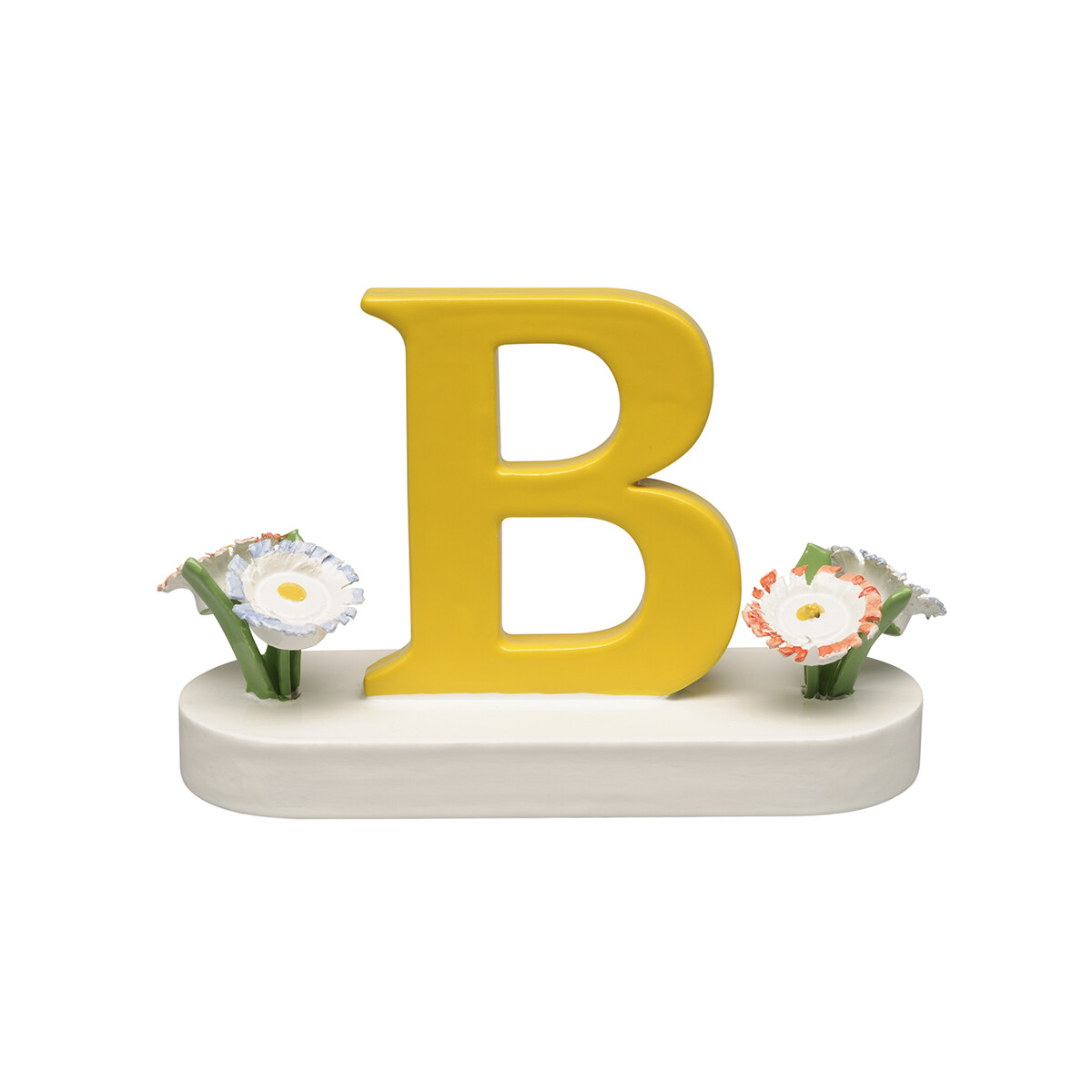Buchstabe B, mit Blumen