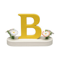 Buchstabe B, mit Blumen