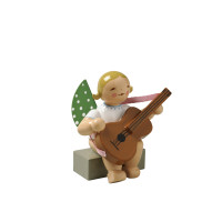 Engel mit Gitarre, sitzend
