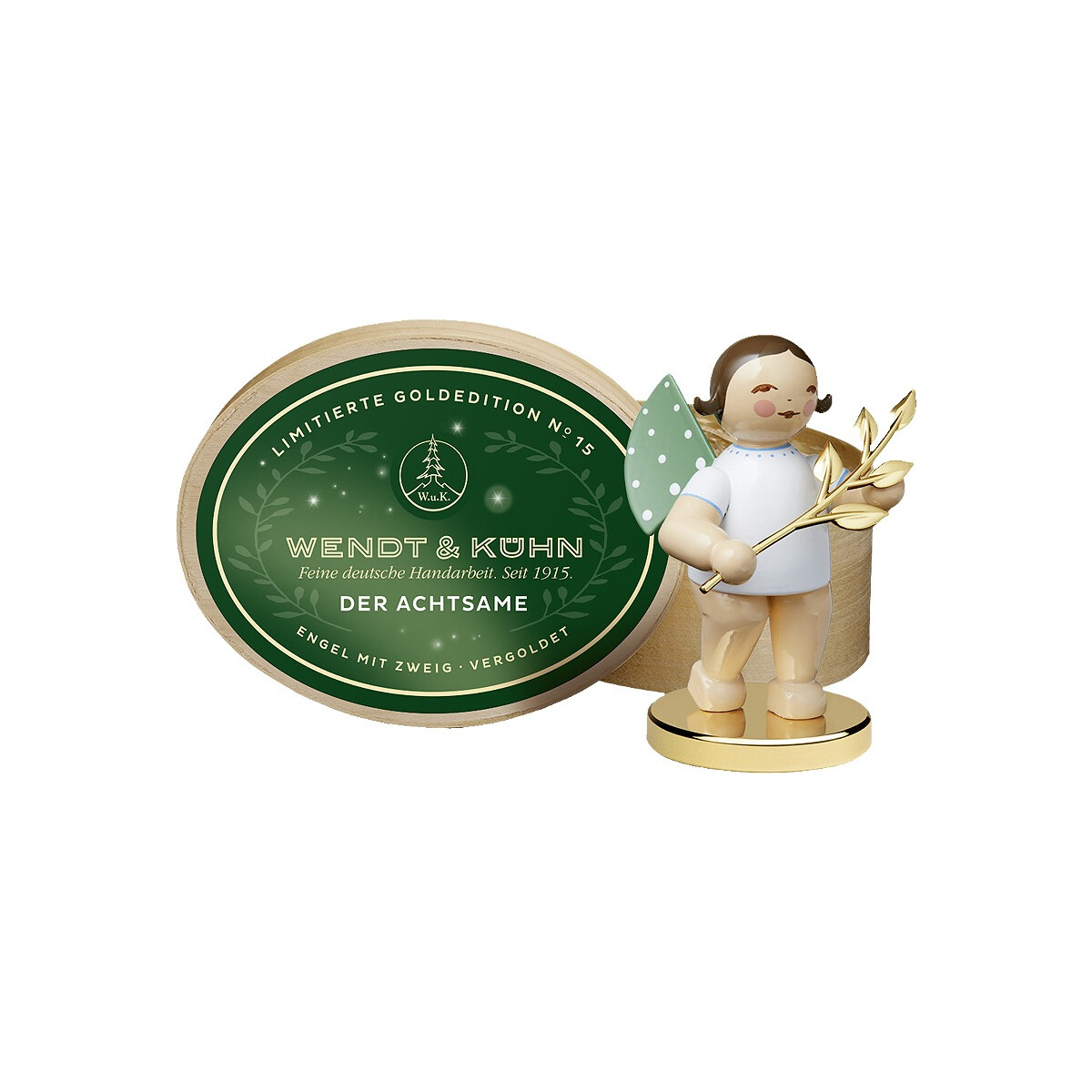 Limitierte Goldedition, No. 15,  Der Achtsame, Engel mit...