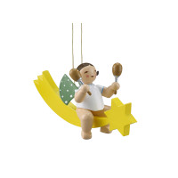 Engel mit Maracas, auf Schweif