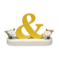 Sonderzeichen "&", mit Blumen