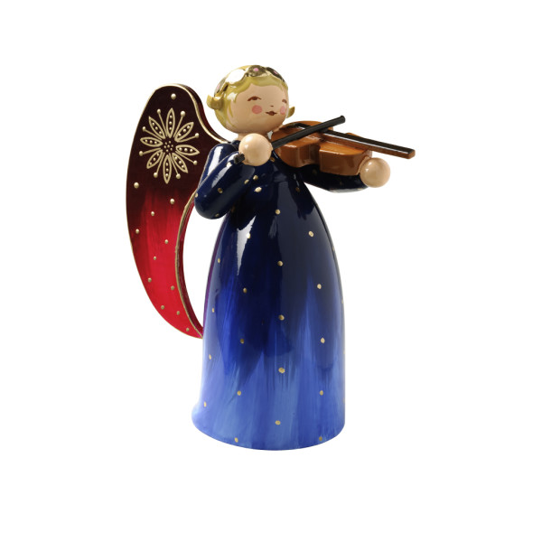 Engel reich bemalt, mit Violine