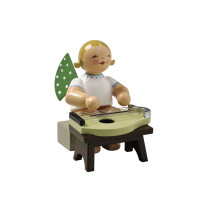 Engel mit Zither, sitzend