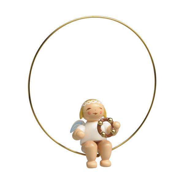 Christbaumengel im Ring, mit Schellenring