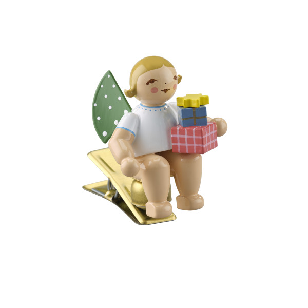 Engel mit Geschenken, auf Klemme