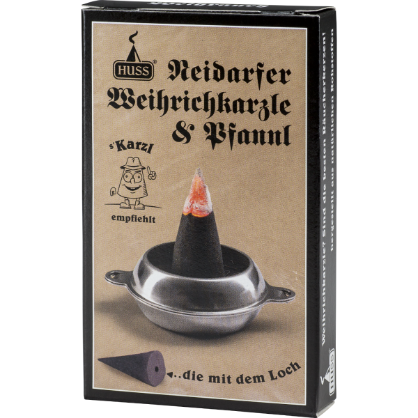 Feine Neudorfer Räucherkerzen mit Karzlpfannl