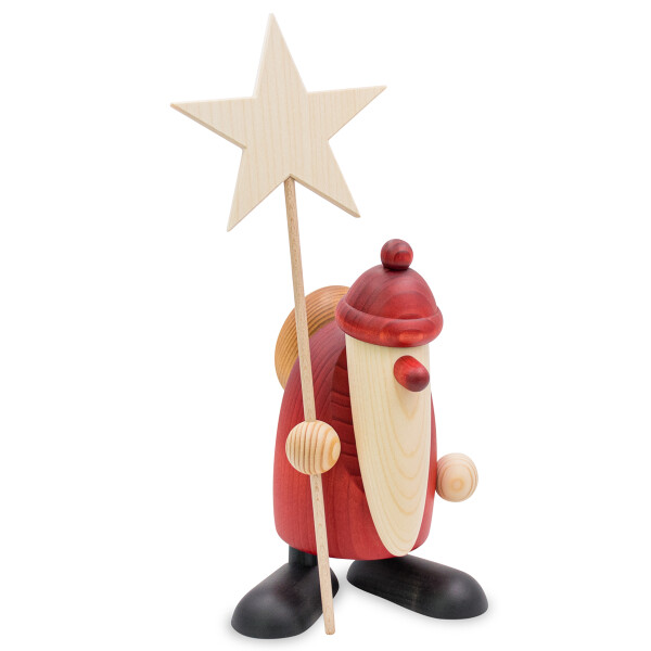 Weihnachtsmann mit Stern
