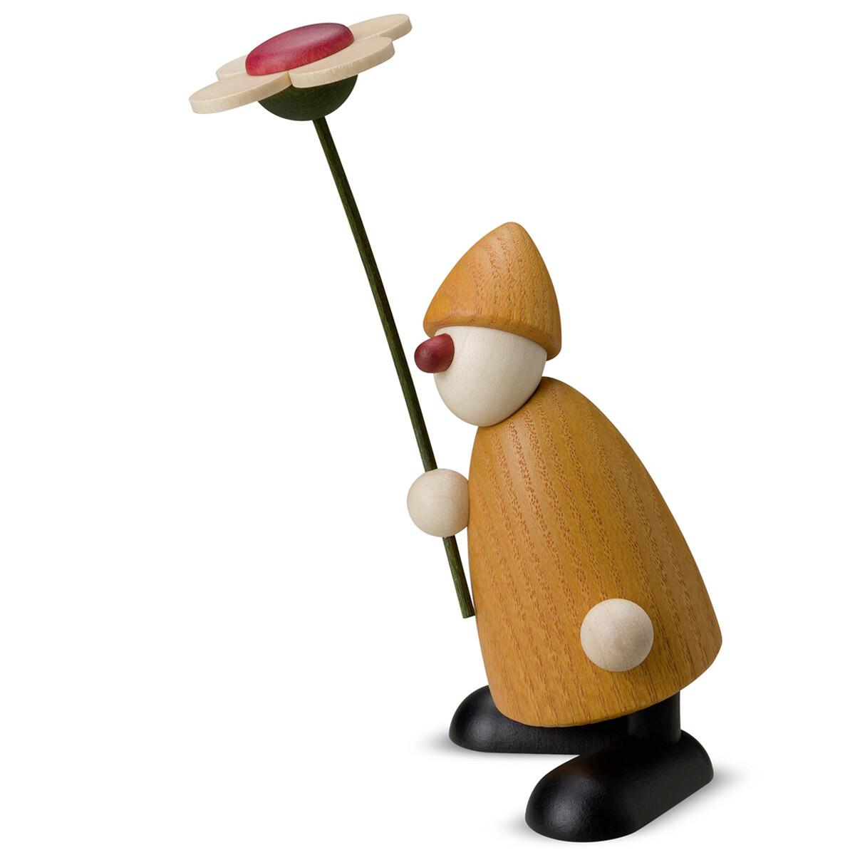 Gratulant Paule mit Blume gratulierend (gelb)