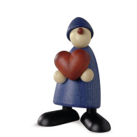 Gratulant Theo mit Herz (blau)