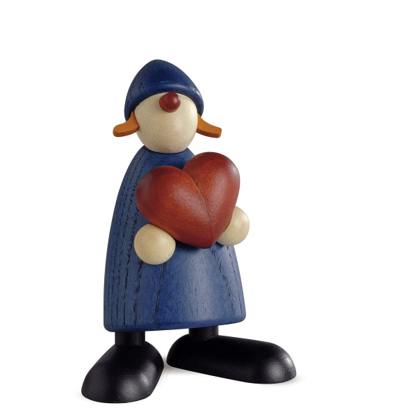 Gratulantin Thea mit Herz (blau)