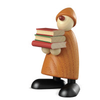 Gratulant Billy mit Büchern (gelb)