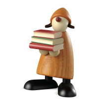 Gratulantin Lilly mit Büchern (gelb)