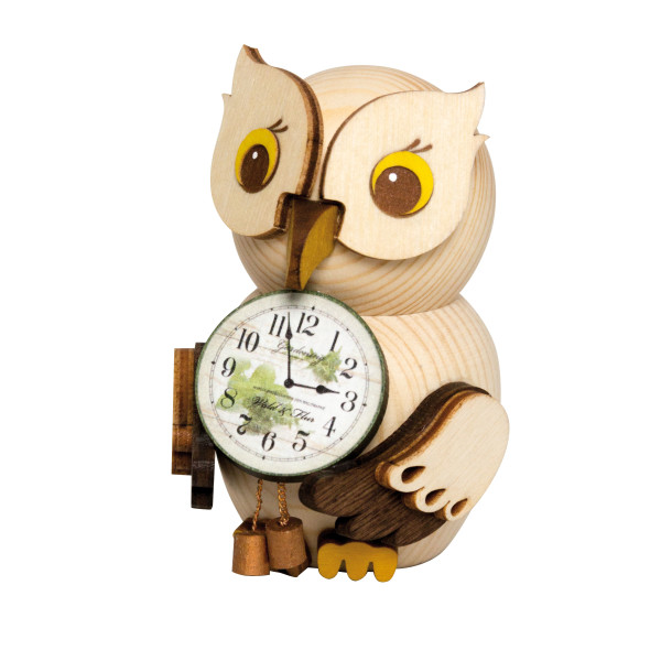 MINI Eule mit Uhr
