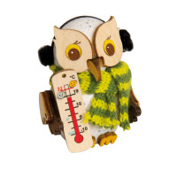 MINI Schnee-Eule mit Thermometer