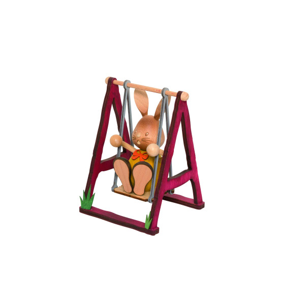 Stupsi Hase auf Schaukel