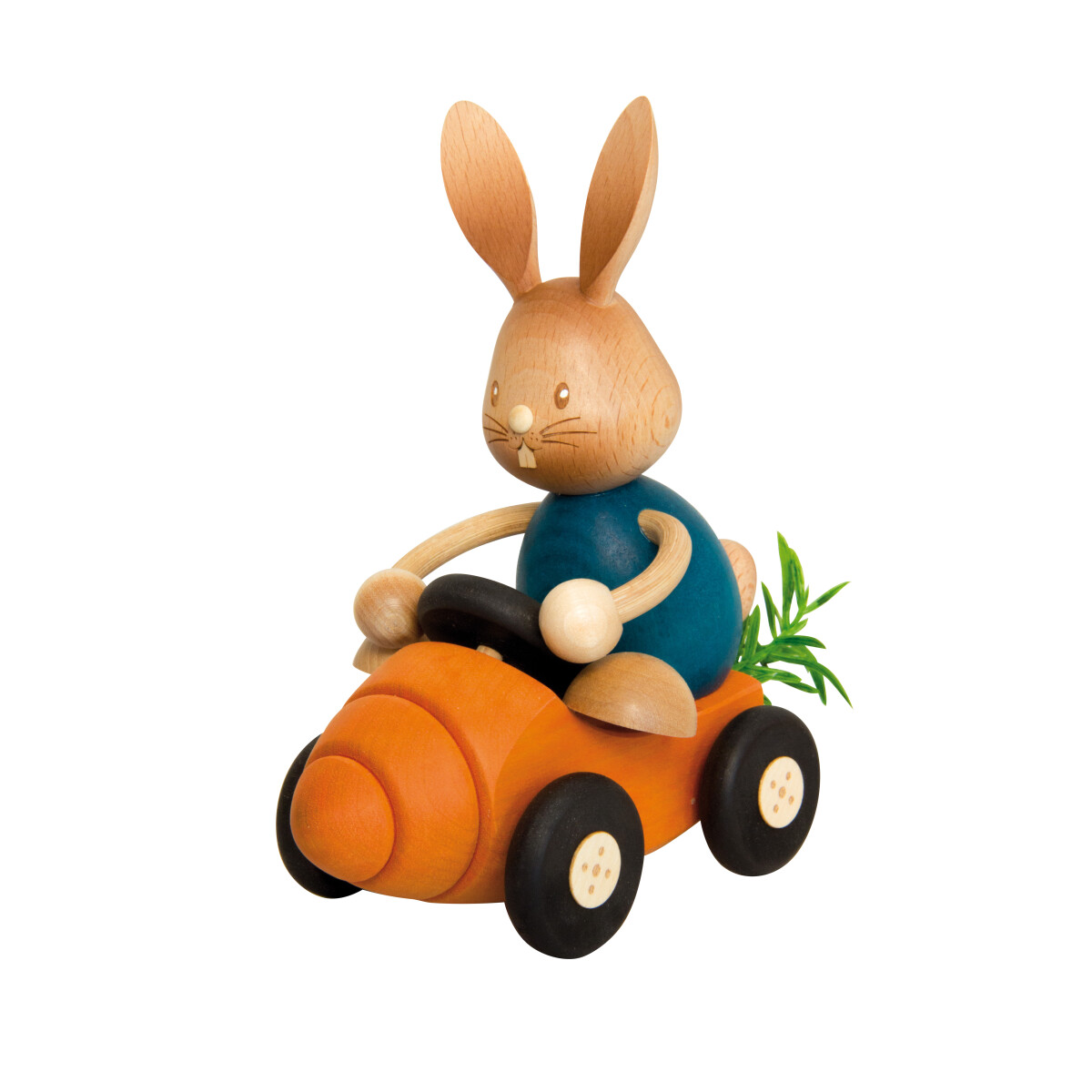 Stupsi Hase im Möhrenflitzer