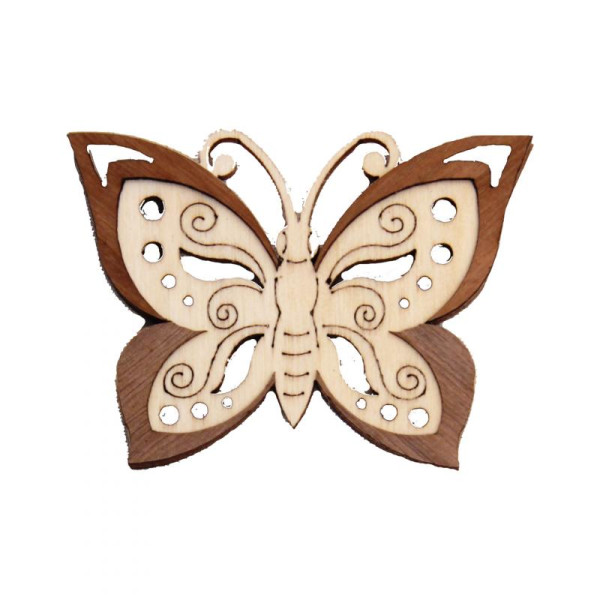 BBH Schmetterling dunkel zweifarbig