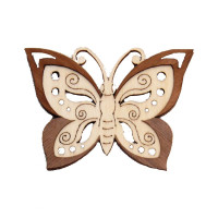 BBH Schmetterling dunkel zweifarbig