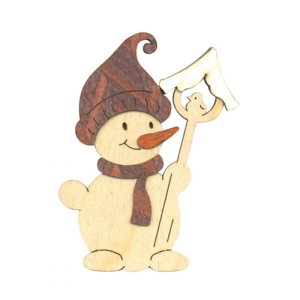 BBH Schneemann mit Vogelhaus