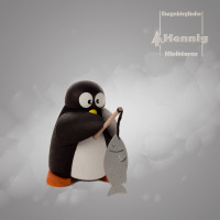 Pinguin fisherman