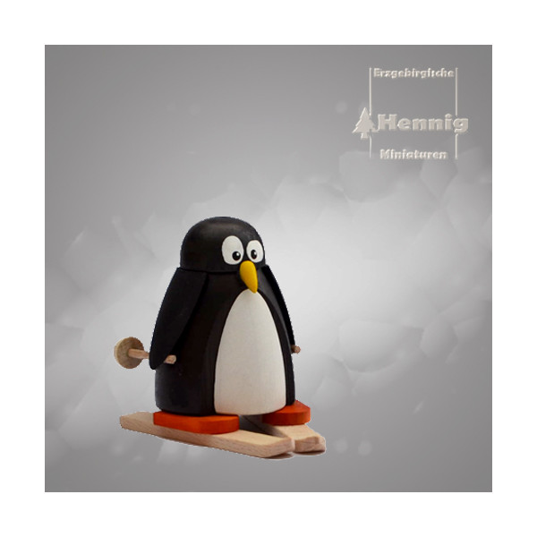 Pinguin mit Ski