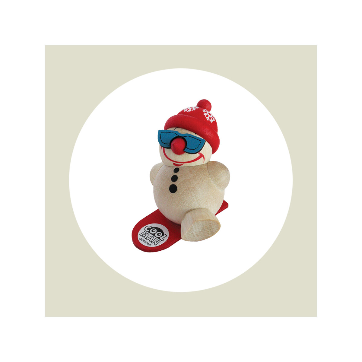 COOL MAN Snowboarder mit Sonnenbrille