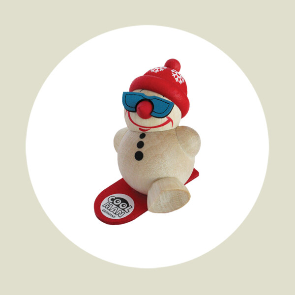 COOL MAN Snowboarder mit Sonnenbrille