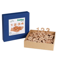 Zahlen aus Holz, groß