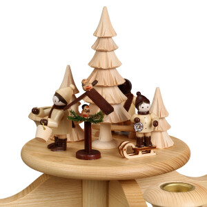 Adventsleuchter Vogelfütterung