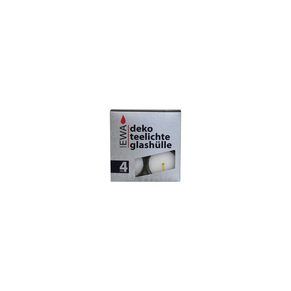 Glasteelichte 4er Pack