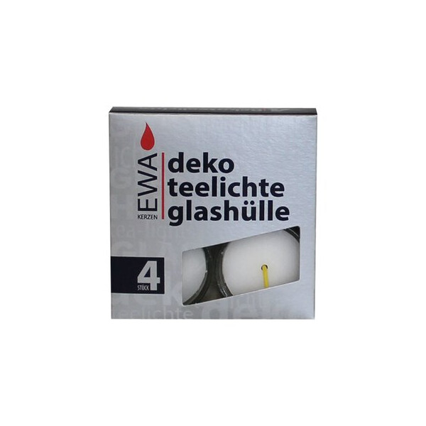 Glasteelichte 4er Pack
