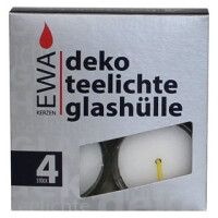 Glasteelichte 4er Pack