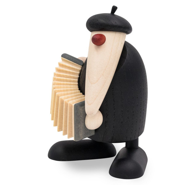 Herr Klawe am Akkordeon