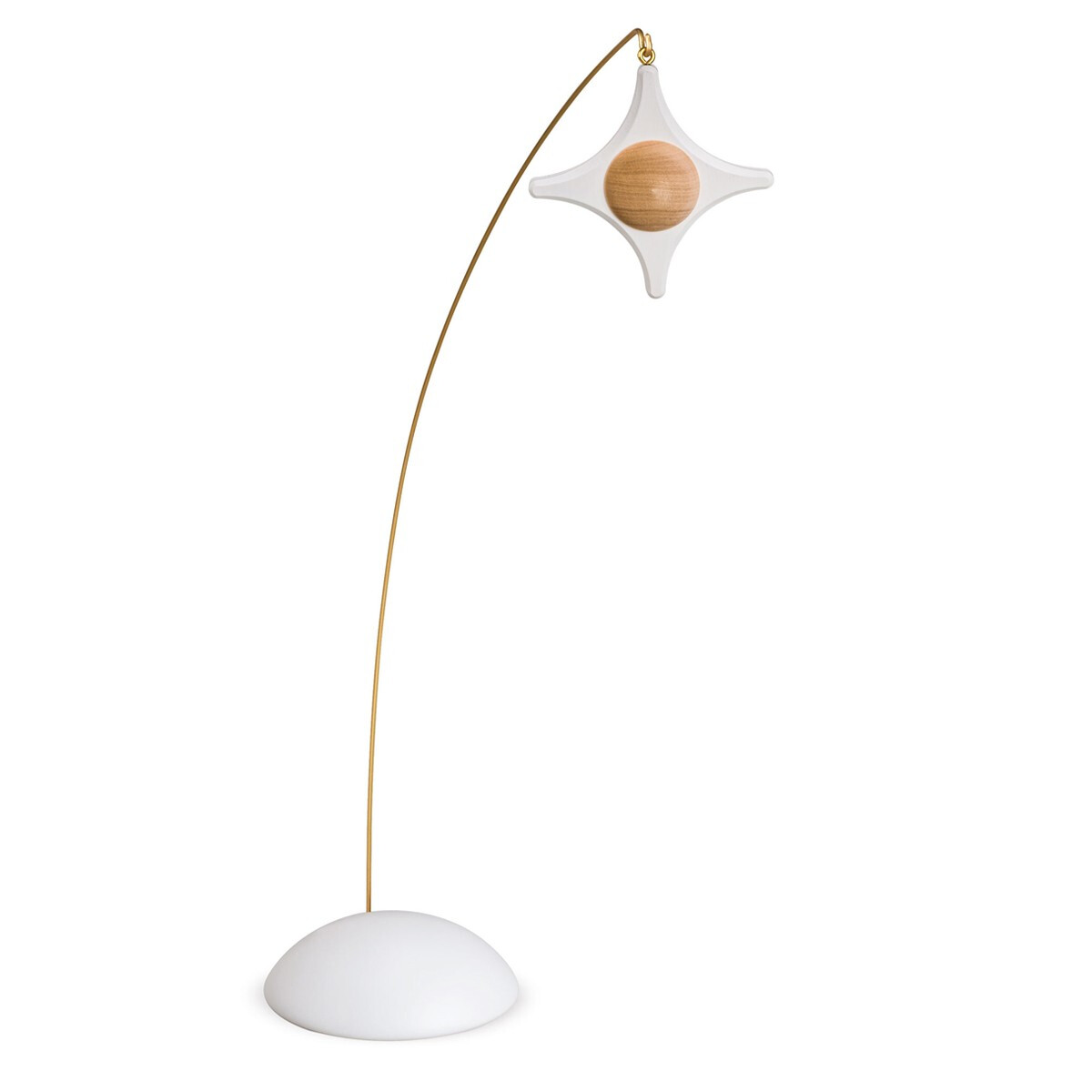 Stern weiß (Höhe 38 cm, Sockel ø 11 cm)