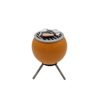 Räuchergrill mit Gemüse, orange