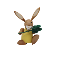 Hase mit Klee, gelb