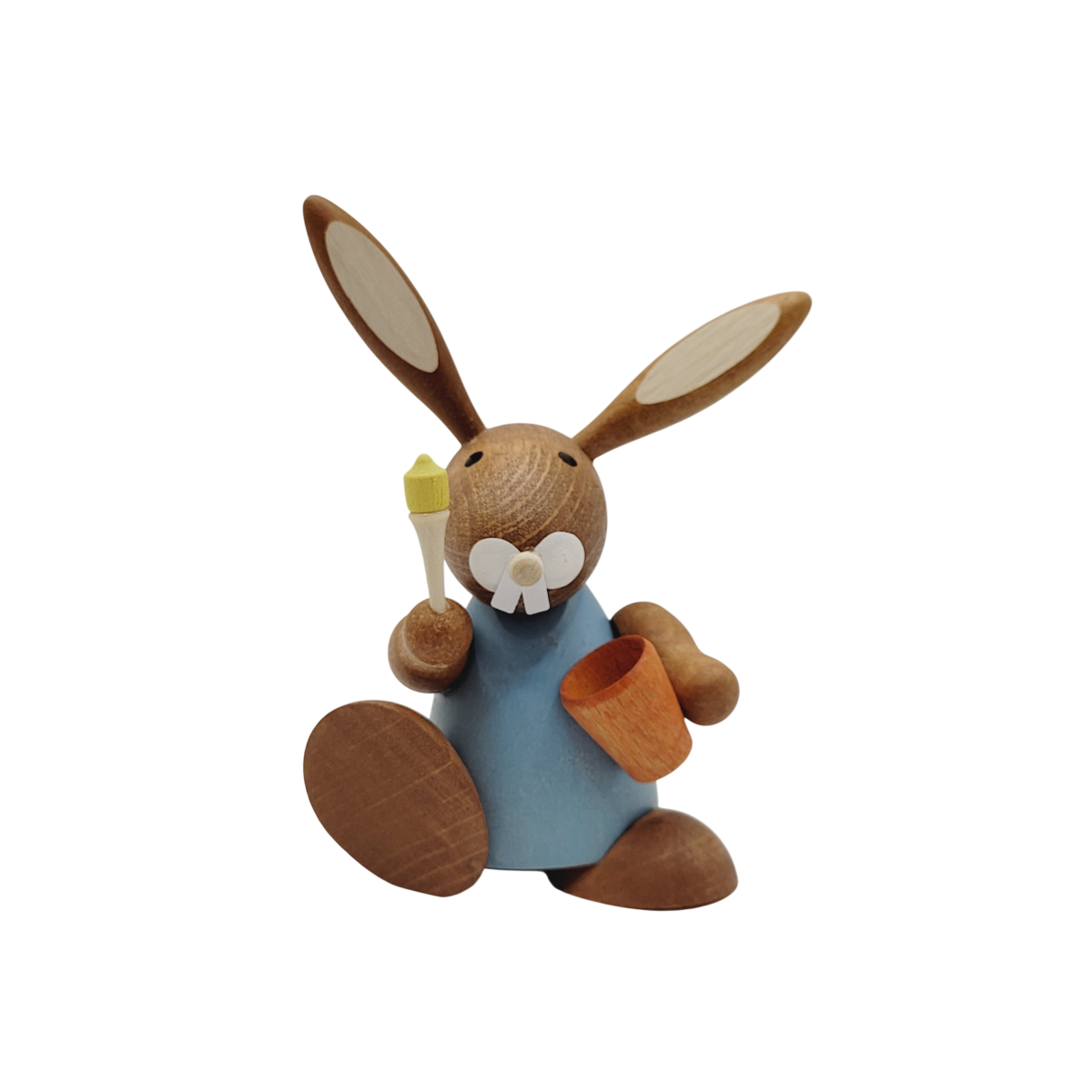 Hase mit Eimer/Pinsel, blau