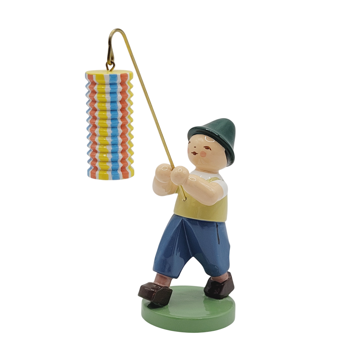 Junge mit langem Lampion