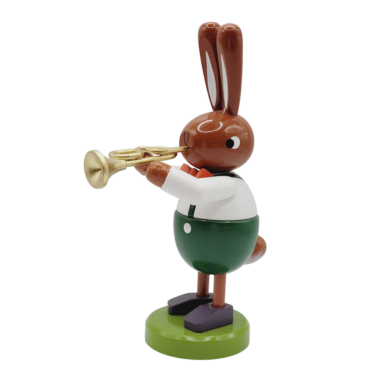 Hase mit Trompete, 16 cm