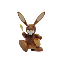 Hase mit Eimer/Pinsel, natur