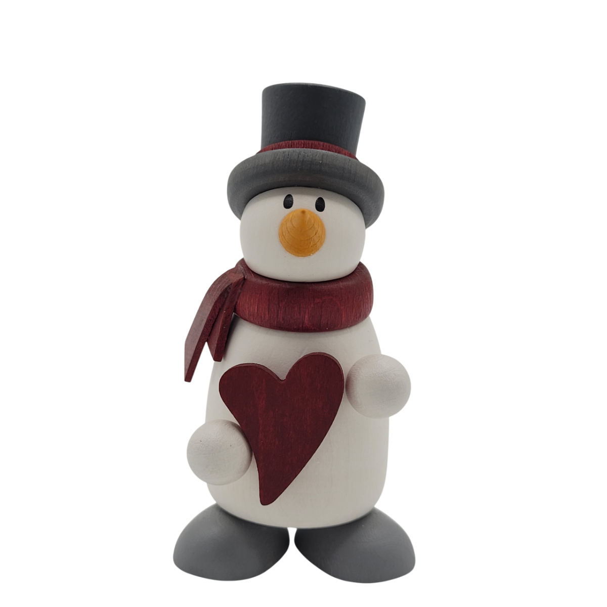 Schneemann Fritz mit Herz