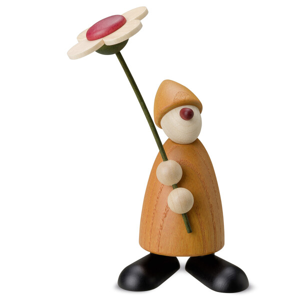 Gratulant Phillip mit Blume, stehend (gelb)