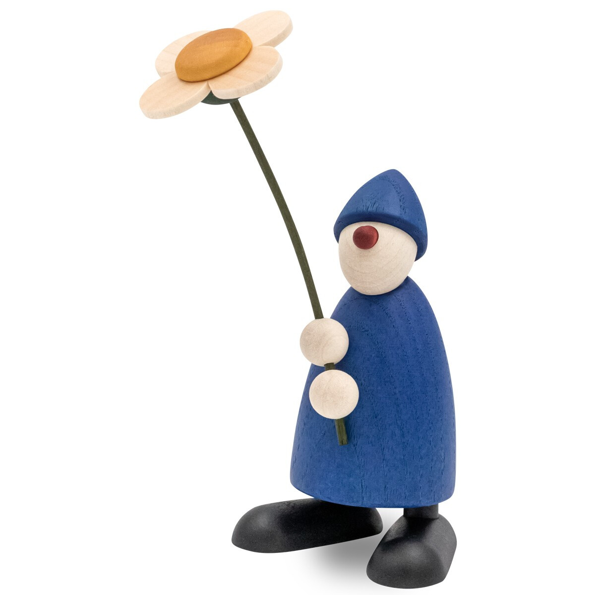 Gratulant Phillip mit Blume, stehend (blau)