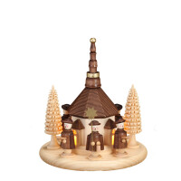 Motivplatte Seiffener Kirche LED