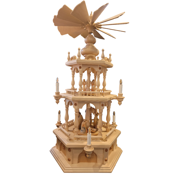 Pyramide, 2-stöckig, Bestückung: Christl. Figuren