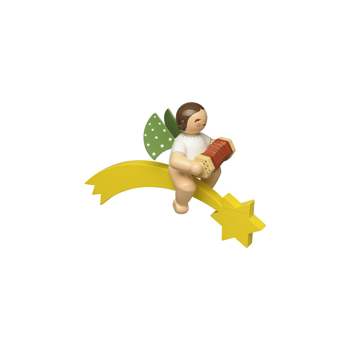 Engel mit Konzertina, auf Komet