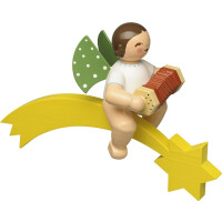 Engel mit Konzertina, auf Komet
