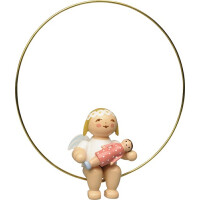 Christbaumengel im Ring, mit Puppe