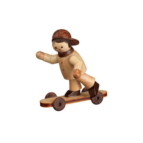 Felix mit Skateboard, mini